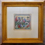 A22. Framed “The Book of the Hunt” prints from the Manuscript Collection. 12 Total. 16” x 16”